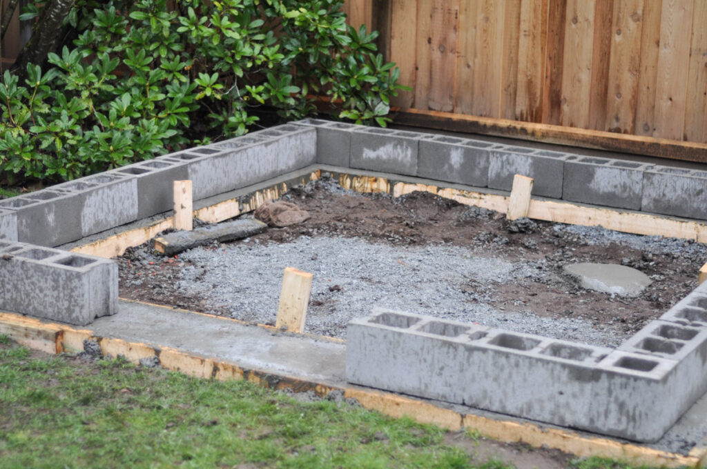How To Build A Shed Base With Concrete Blocks?