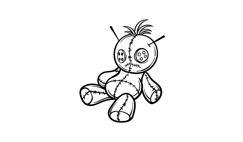 How to draw a Voodoo Doll