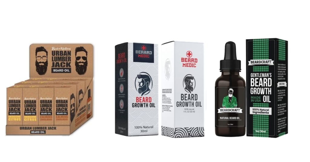 Custom Printed Beard Oil Boxes