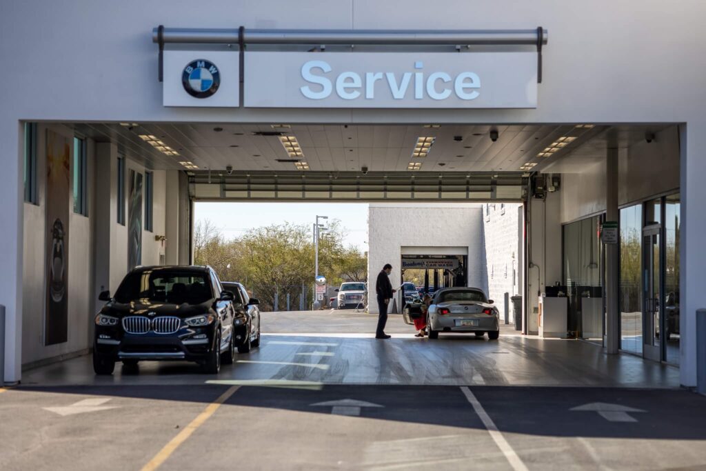 A image of mercedes oil change