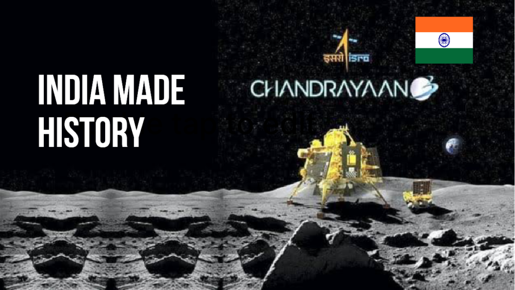 Successful Landing of Chandrayaan-3 on Moon's South Pole